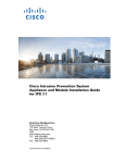 Cisco IPS 7.1 Installation guide