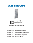Artison RCC600-FS Installation guide