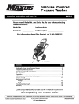 Campbell Hausfeld PW2515 Operating instructions