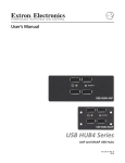 Extron electronics USB HUB4 AAP Operating instructions