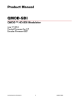 Contemporary Research QMOD-SDI Product manual