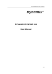 Dynamix 530 User manual