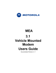 Motorola MEA 3.1 System information