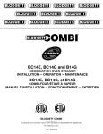 Blodgett Combi BC14E Specifications