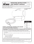 Mr. Heater MHQ38FA Operating instructions