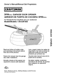 Craftsman 139.53918d Owner`s manual