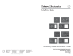 Extron electronics RGB 400xi Series Installation guide