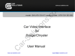 Car Solutions QVI-LVTX-1CH-V7 User manual