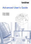 Brother FAX-2950 User`s guide