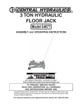 Central Hydraulics 54877 Operating instructions