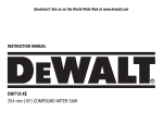 DeWalt DW713 Instruction manual