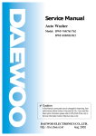 Daewoo DWF-760 Service manual