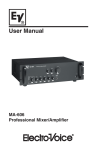 Electro-Voice MA-606 User manual