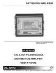 Altinex 6 Out Mac Distribution Amplifier DA1406WM User`s guide