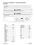 Maytag MAH2400A Technical information