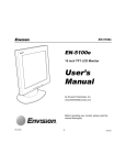 Envision EN-5100e User`s manual