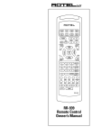 Rotel RSP-975 Owner`s manual