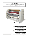 ACCO Brands GBC 2064WF-1 Operating instructions