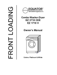 Equator EZ1710 V Owner`s manual