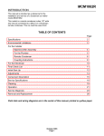 Scotsman MCM1062 Specifications