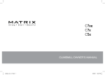 Matrix C7xe Owner`s manual