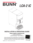 Bunn LCA-2 IC Service manual