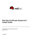 Red Hat Certificate System 8.0 Install Guide