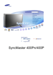 Samsung 400Pn, 400P Owner`s manual