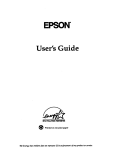 Epson ActionDesk 4000 User`s guide