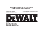 DeWalt DW368 Instruction manual