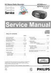 Philips AZ1010 Service manual