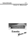 Extron electronics Emotia Xtreme MX User`s manual