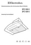 Electrolux EFC 939 X User manual