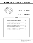 Sharp AR-C265P Service manual