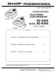 Sharp XE-A505 - Cash Register, Thermal Printing Service manual