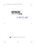 Epson Stylus RIP User`s guide