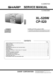 Sharp XL-520W Service manual