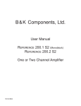 B&K 200.1 S2 User manual