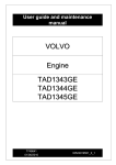 Volvo TAD1345GE User guide