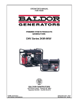 Baldor OHV Series 3KW-9KW Operator`s manual