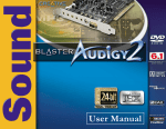 Creative Audigy 2 User manual