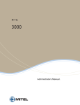 Mitel 3000 User guide