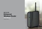 Belkin N150 - Enhanced Wireless Router User manual