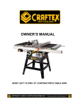 Craftex B2397 Owner`s manual