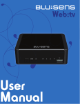 Blusens Web tv User manual