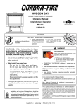 Quadra-Fire Hudson Bay Direct Vent Gas Appliance HUDBAY-FS Owner`s manual