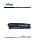 Barco PresentationPRO-II Operator`s manual