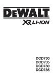 DeWalt DCD735-XE Technical data