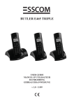 Esscom BUTLER E465 TRIPLE User guide