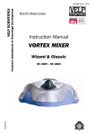 Velp VORTEX Instruction manual